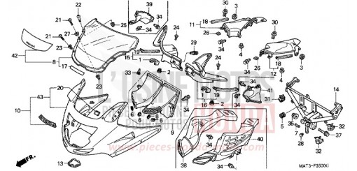 OBERER WINDLAUF CBR1100XXV de 1997